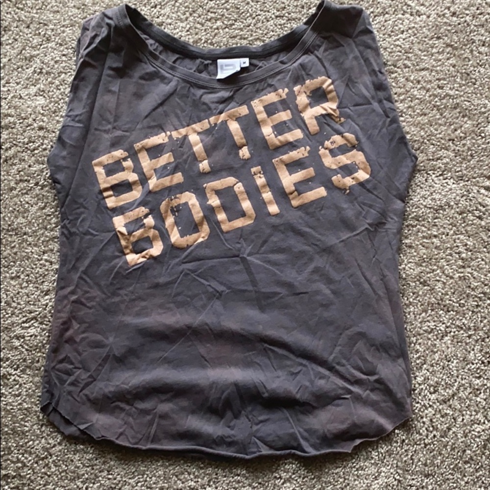 Better Bodies hand cut tank top muscle tee